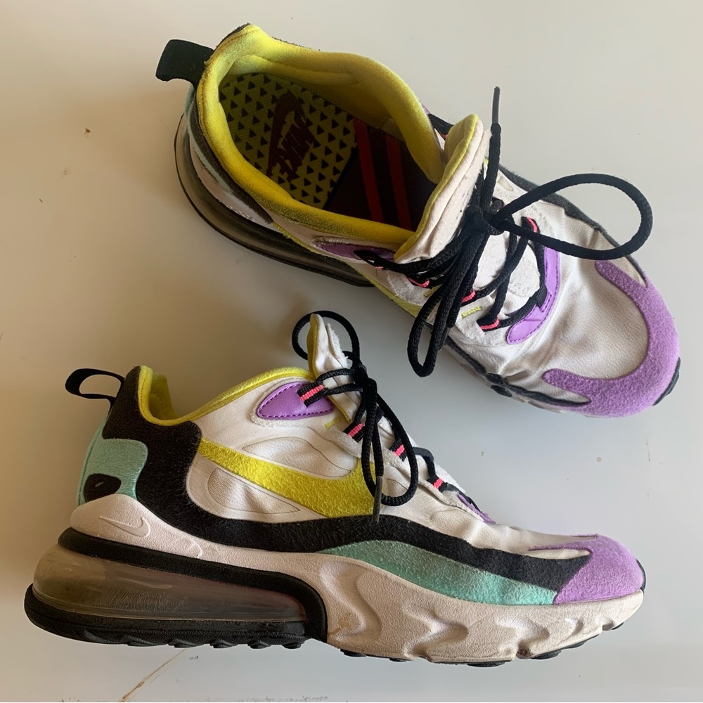 Nike air max 270 react geometric art violet Sz 8
